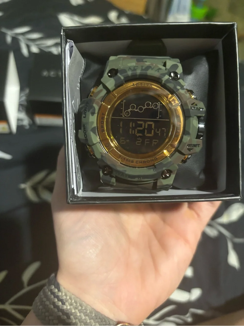 Activa X Invicta Digital Unisex Watch - 50mm, Army Green, Camouflage-ACW8082-021
